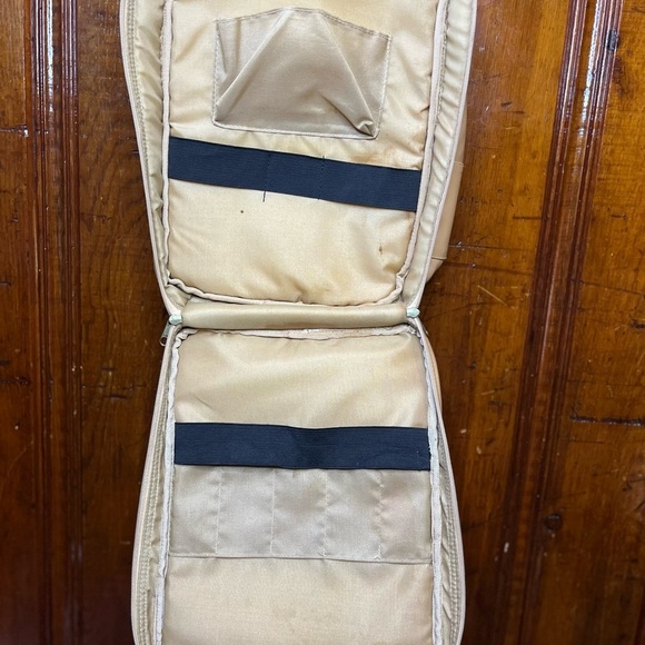 Vtg. World Map Wine/Picnic Case,2Person "Picnic Time"70's Retro Wine Tote - Picture 2 of 9